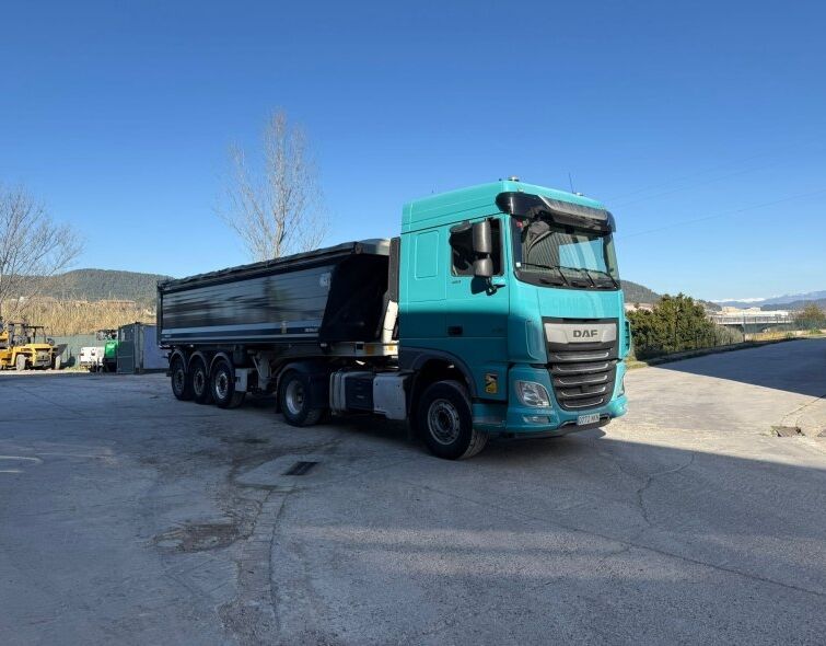 DAF TRACTOR + SEMI REMORQUE BENALU
